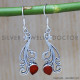 Carnelian 925 Sterling Silver Earrings (SJWE-358)