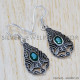 Green Onyx 925 Sterling Silver Earrings (SJWE-361) Green Onyx 925 Sterling Silver Earrings (SJWE-361)