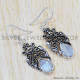 Rainbow Moonstone 925 Sterling Silver Earrings (SJWE-365) Rainbow Moonstone 925 Sterling Silver Earrings (SJWE-365)