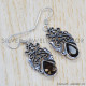 Smoky Quartz 925 Sterling Silver Earrings (SJWE-373) Smoky Quartz 925 Sterling Silver Earrings (SJWE-373)
