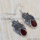 Carnelian 925 Sterling Silver Earrings (SJWE-374)