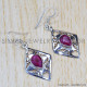 Ruby 925 Sterling Silver Earrings (SJWE-378) Ruby 925 Sterling Silver Earrings (SJWE-378)