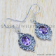 Amethyst 925 Sterling Silver Earrings (SJWE-388) Amethyst 925 Sterling Silver Earrings (SJWE-388)