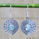 Blue Topaz 925 Sterling Silver Earrings (SJWE-397) Blue Topaz 925 Sterling Silver Earrings (SJWE-397)