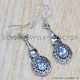 Blue Topaz 925 Sterling Silver Earrings (SJWE-409) Blue Topaz 925 Sterling Silver Earrings (SJWE-409)