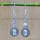 Blue Topaz 925 Sterling Silver Earrings (SJWE-409) Blue Topaz 925 Sterling Silver Earrings (SJWE-409)