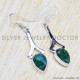 Emerald 925 Sterling Silver Earrings (SJWE-411) Emerald 925 Sterling Silver Earrings (SJWE-411)