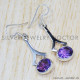 Amethyst 925 Sterling Silver Earrings (SJWE-412) Amethyst 925 Sterling Silver Earrings (SJWE-412)