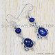 Lapis Lazuli 925 Sterling Silver Earrings (SJWE-424) Lapis Lazuli 925 Sterling Silver Earrings (SJWE-424)