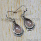 Rose Quartz 925 Sterling Silver Earrings (SJWE-43) Rose Quartz 925 Sterling Silver Earrings (SJWE-43)