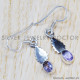 Amethyst 925 Sterling Silver Earrings (SJWE-433) Amethyst 925 Sterling Silver Earrings (SJWE-433)