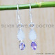 Amethyst 925 Sterling Silver Earrings (SJWE-433) Amethyst 925 Sterling Silver Earrings (SJWE-433)