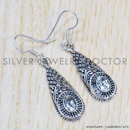 925 Sterling Silver Earrings (SJWE-436) 925 Sterling Silver Earrings (SJWE-436)