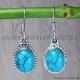 Turquoise 925 Sterling Silver Earrings (SJWE-44) Turquoise 925 Sterling Silver Earrings (SJWE-44)