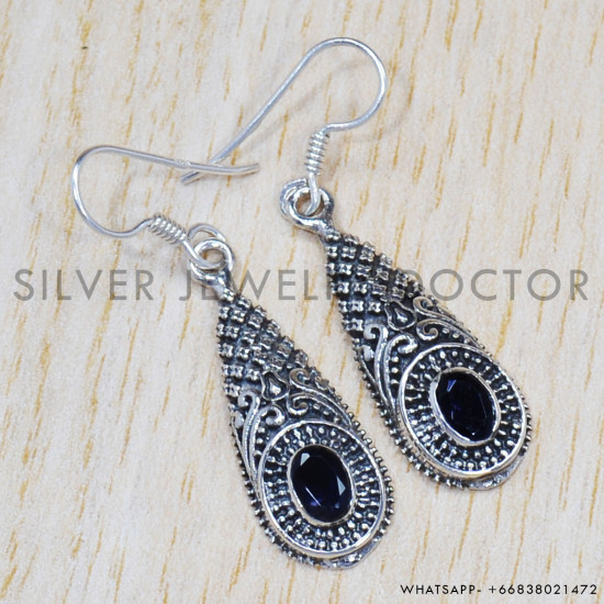 Black Onyx 925 Sterling Silver Earrings (SJWE-442) Black Onyx 925 Sterling Silver Earrings (SJWE-442)