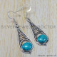 Turquoise 925 Sterling Silver Earrings (SJWE-45) Turquoise 925 Sterling Silver Earrings (SJWE-45)