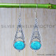Turquoise 925 Sterling Silver Earrings (SJWE-45) Turquoise 925 Sterling Silver Earrings (SJWE-45)