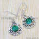 Emerald 925 Sterling Silver Earrings (SJWE-456) Emerald 925 Sterling Silver Earrings (SJWE-456)