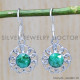 Emerald 925 Sterling Silver Earrings (SJWE-456) Emerald 925 Sterling Silver Earrings (SJWE-456)