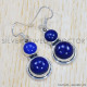 Lapis Lazuli 925 Sterling Silver Earrings (SJWE-472) Lapis Lazuli 925 Sterling Silver Earrings (SJWE-472)