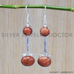 Sunstone 925 Sterling Silver Earrings (SJWE-477)