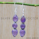 Amethyst 925 Sterling Silver Earrings (SJWE-478) Amethyst 925 Sterling Silver Earrings (SJWE-478)