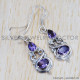 Amethyst 925 Sterling Silver Earrings (SJWE-494) Amethyst 925 Sterling Silver Earrings (SJWE-494)