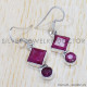 Ruby 925 Sterling Silver Earrings (SJWE-501) Ruby 925 Sterling Silver Earrings (SJWE-501)