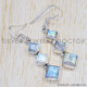 Rainbow Moonstone 925 Sterling Silver Earrings (SJWE-502) Rainbow Moonstone 925 Sterling Silver Earrings (SJWE-502)