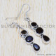 Smoky Quartz 925 Sterling Silver Earrings (SJWE-503) Smoky Quartz 925 Sterling Silver Earrings (SJWE-503)