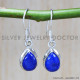 Lapis Lazuli 925 Sterling Silver Earrings (SJWE-514)