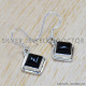 Black Onyx 925 Sterling Silver Earrings (SJWE-517)