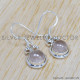 Rose Quartz 925 Sterling Silver Earrings (SJWE-521)