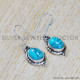 Turquoise 925 Sterling Silver Earrings (SJWE-524)