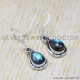 Labradorite 925 Sterling Silver Earrings (SJWE-531)