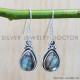 Labradorite 925 Sterling Silver Earrings (SJWE-531)