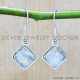 Rainbow Moonstone 925 Sterling Silver Earrings (SJWE-532)
