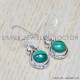 Malachite 925 Sterling Silver Earrings (SJWE-533)