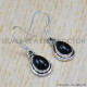 Black Onyx 925 Sterling Silver Earrings (SJWE-535)