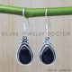 Black Onyx 925 Sterling Silver Earrings (SJWE-535)
