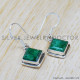 Emerald 925 Sterling Silver Earrings (SJWE-538)