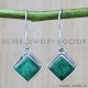 Emerald 925 Sterling Silver Earrings (SJWE-538)