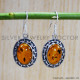 Amber 925 Sterling Silver Earrings (SJWE-546)