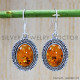 Amber 925 Sterling Silver Earrings (SJWE-552)