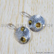 Citrine 925 Sterling Silver Earrings (SJWE-558)