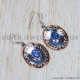 Lapis Lazuli 925 Sterling Silver Earrings (SJWE-562)