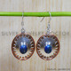 Lapis Lazuli 925 Sterling Silver Earrings (SJWE-562)