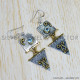 Blue Topaz 925 Sterling Silver Earrings (SJWE-570) Blue Topaz 925 Sterling Silver Earrings (SJWE-570)