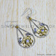Amethyst 925 Sterling Silver Earrings (SJWE-578)