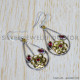 Garnet 925 Sterling Silver Earrings (SJWE-579)